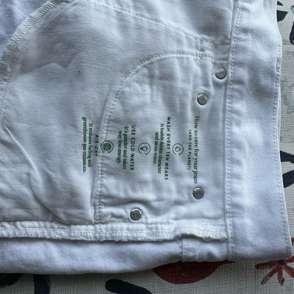 J. Crew White Distressed Jean Shorts - Picture 5 of 6